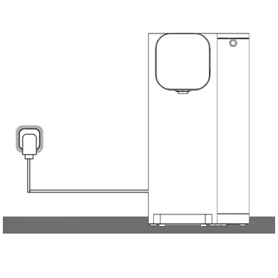 Installation einer Auftisch Anlage mit Tank