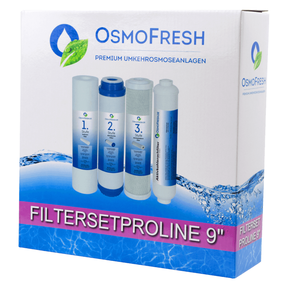 Filterset Proline 9" für Osmoseanlagen Verpackung