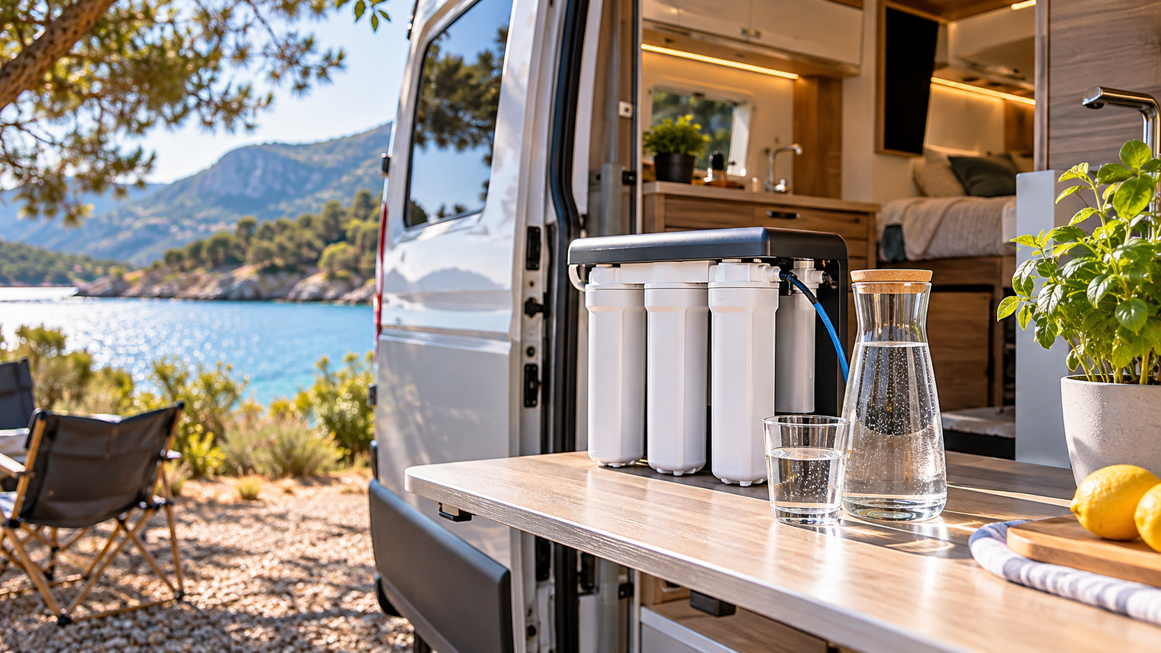 Wasserfilter im Wohnmobil: Osmoseanlage, Stromversorgung und Powerbank