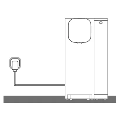 Installation einer Auftisch Anlage mit Tank