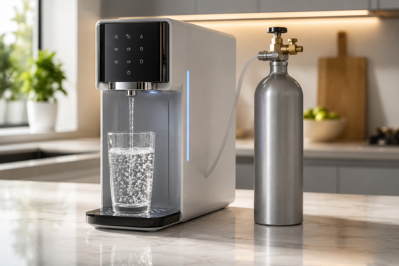 Kann eine Osmoseanlage Sprudelwasser herstellen? Wie funktioniert die Sprudelfunktion?